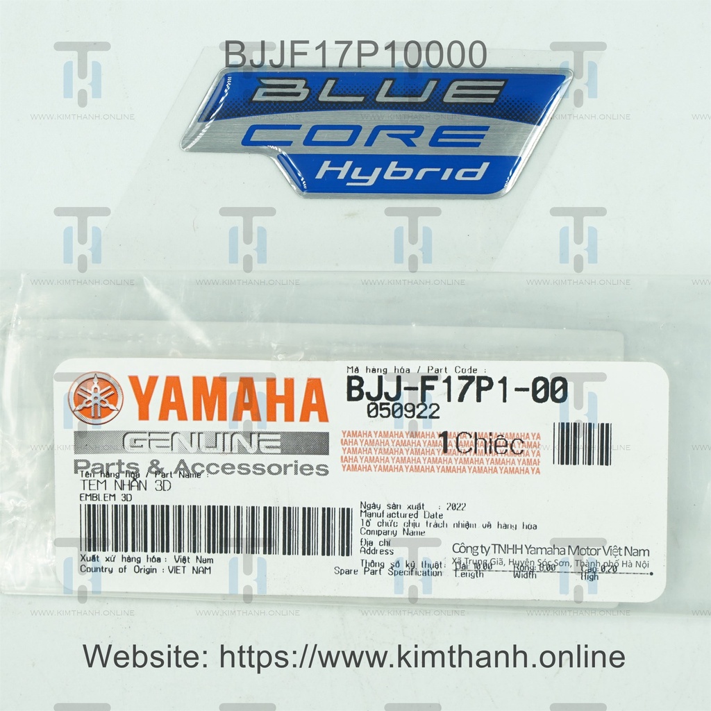Tem đầu Grande 2022 Yamaha VN _ BJJF17P10000