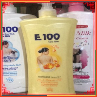 SỮA TẮM E100 SILKY vàng 1,2ML và 800ML (Chính hãng)