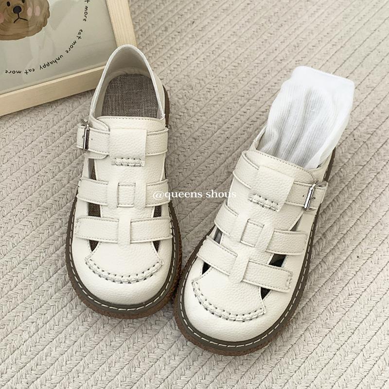 Giày Sandal Đế Dày Phong Cách Roman Thời Trang Mùa Hè 2023 Mới Cho Nữ