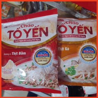 CHÁO TỔ YẾN GẤU ĐỎ mùi vị thịt BẰM, THỊT GÀ Thùng GÓI 30G - GẤU ĐỎ (Chính hãng)