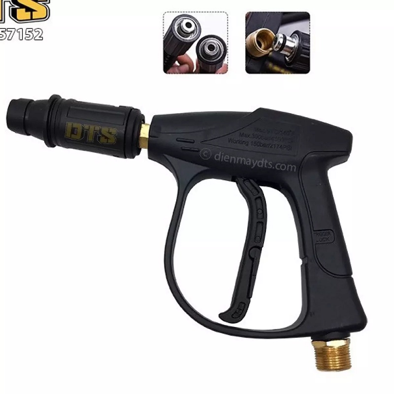 Súng rửa xe áp lực cao Ren ngoài 22mm - đầu lắp được bình bọt tuyết