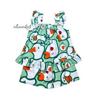 [ Size Đại L: 24-34kg] ĐỒ BỘ BÉ GÁI CÁNH TIÊN/ HAI DÂY TOLE/ LANH 2 DA LOẠI 1 MỀM MÁT HỌA TIẾT DỄ THƯƠNG - NHÀ AN KIDS