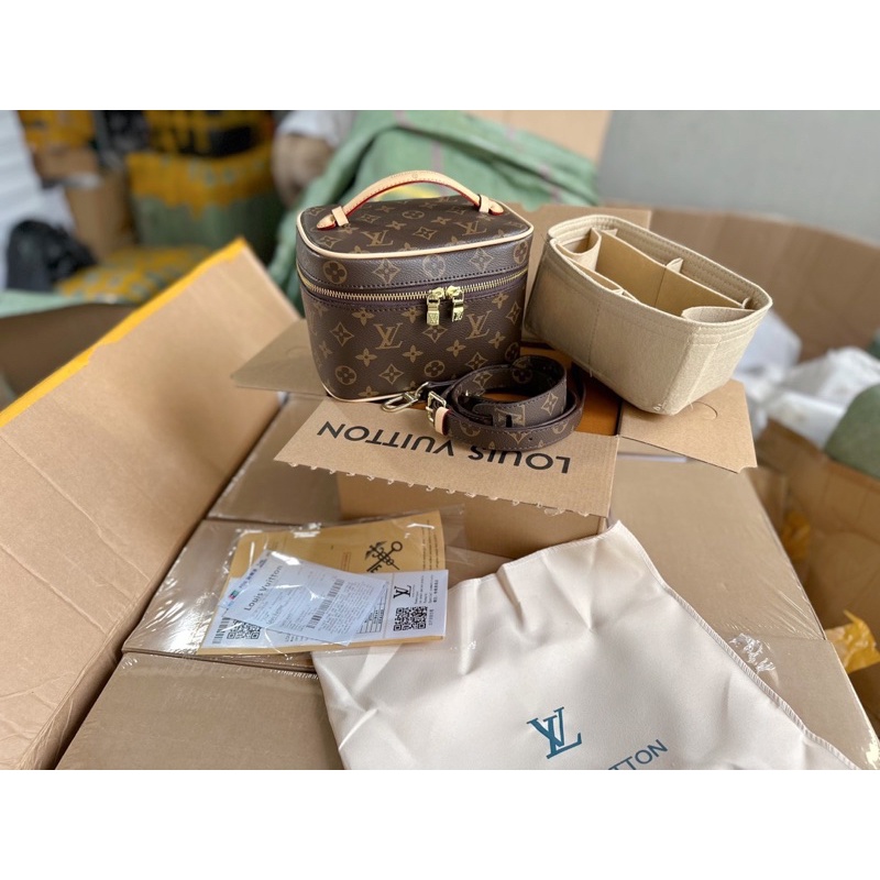 Túi xách cốp LV kèm lót 2 box