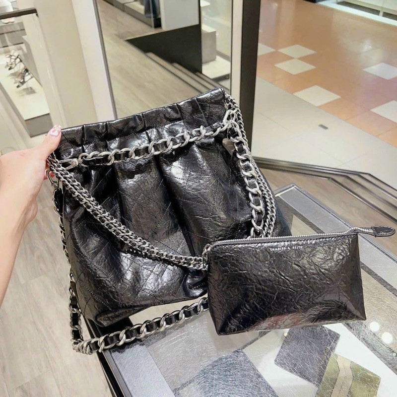 Túi hobo CK xích bạc 30-24cm