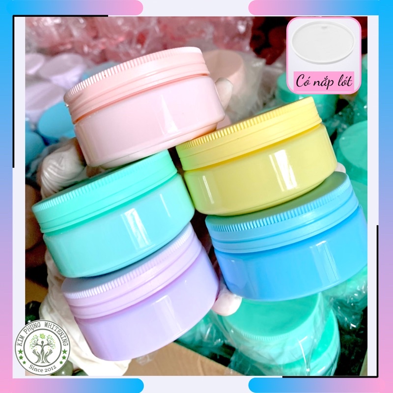 (100g) hủ nhựa Pastel đựng mỹ phẩm, kembody, bột bodymask (limited) [KEM KIM PHỤNG]