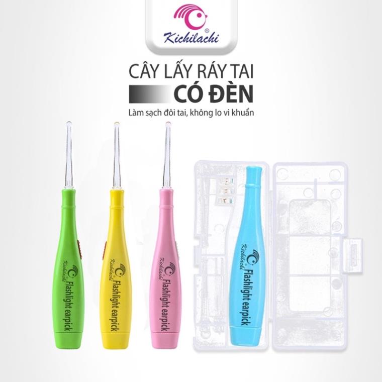 Que Lấy Dáy Tai Phát Sáng Có Đèn Led Cho Bé Kichilachi