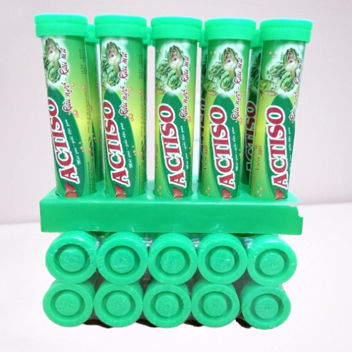 Viên C sủi Actiso Râu ngô Rau má mát gan thanh nhiệt giải độc 20 viên