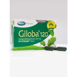 Viên uống Giloba 120 Mega We Care cải thiện trí nhớ 30 viên