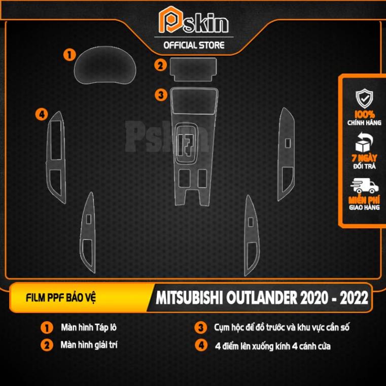 Bộ Dán PPF xe Mitsubishi Outlander 2020-2022 chống xước, che mờ vết xước.