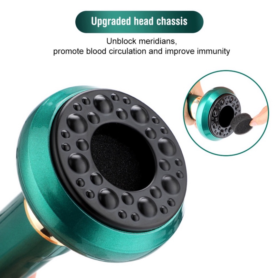 Máy Massage Eazylife giác hơi bằng điện 12 Tốc Độ Màn Hình LED Màu Đỏ Hiệu Quả