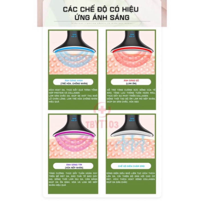 Máy Massage nâng cơ mặt, làm chậm quá trình lão hóa, làm sạch thu nhỏ lỗ chân lông