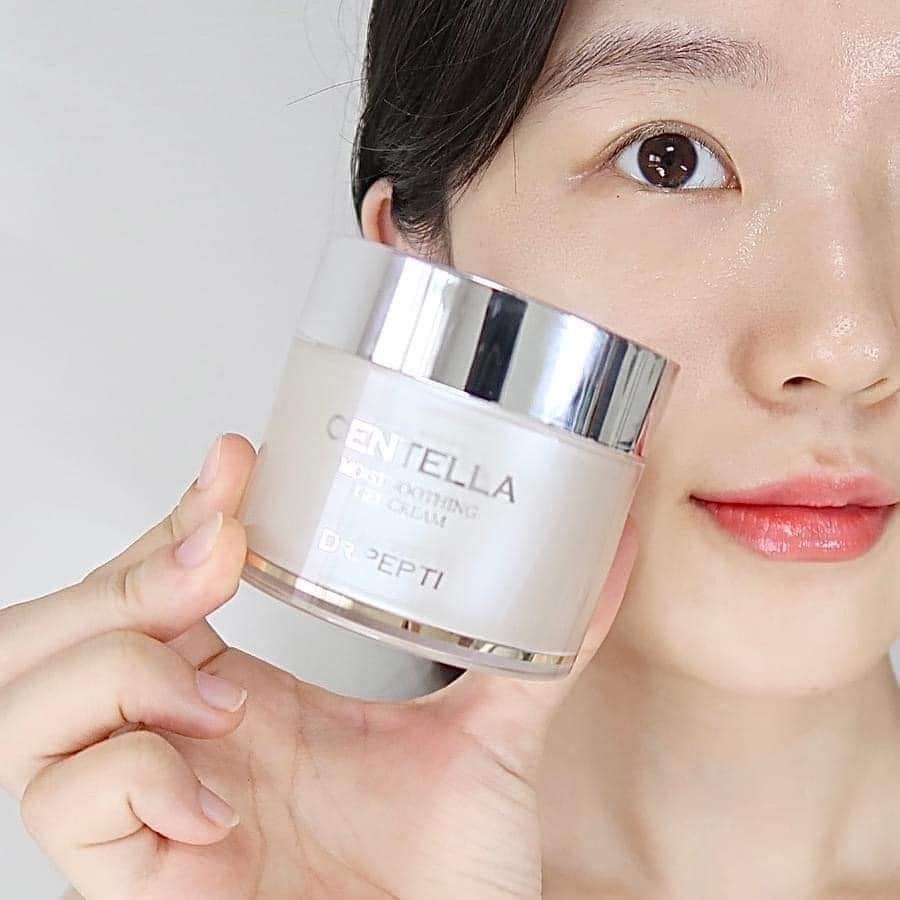 Kem dưỡng ẩm Dr.Pepti Centella Moist Soothing Gel Cream Chiết Xuất Rau Má Làm Dịu Da 70ml - Mibebe