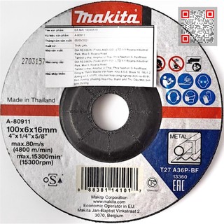 Đá mài sắt 100x6.0x16mm/a36p makita a-80911 makita