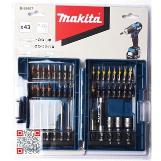Bộ mũi vít màu 43 chi tiết b-55697 makita