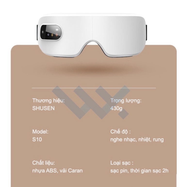 Máy Massage mắt Smart Eye xoa dịu mỏi mắt, giảm thâm quầng hiệu quả khi bạn làm việc, ngồi máy tính