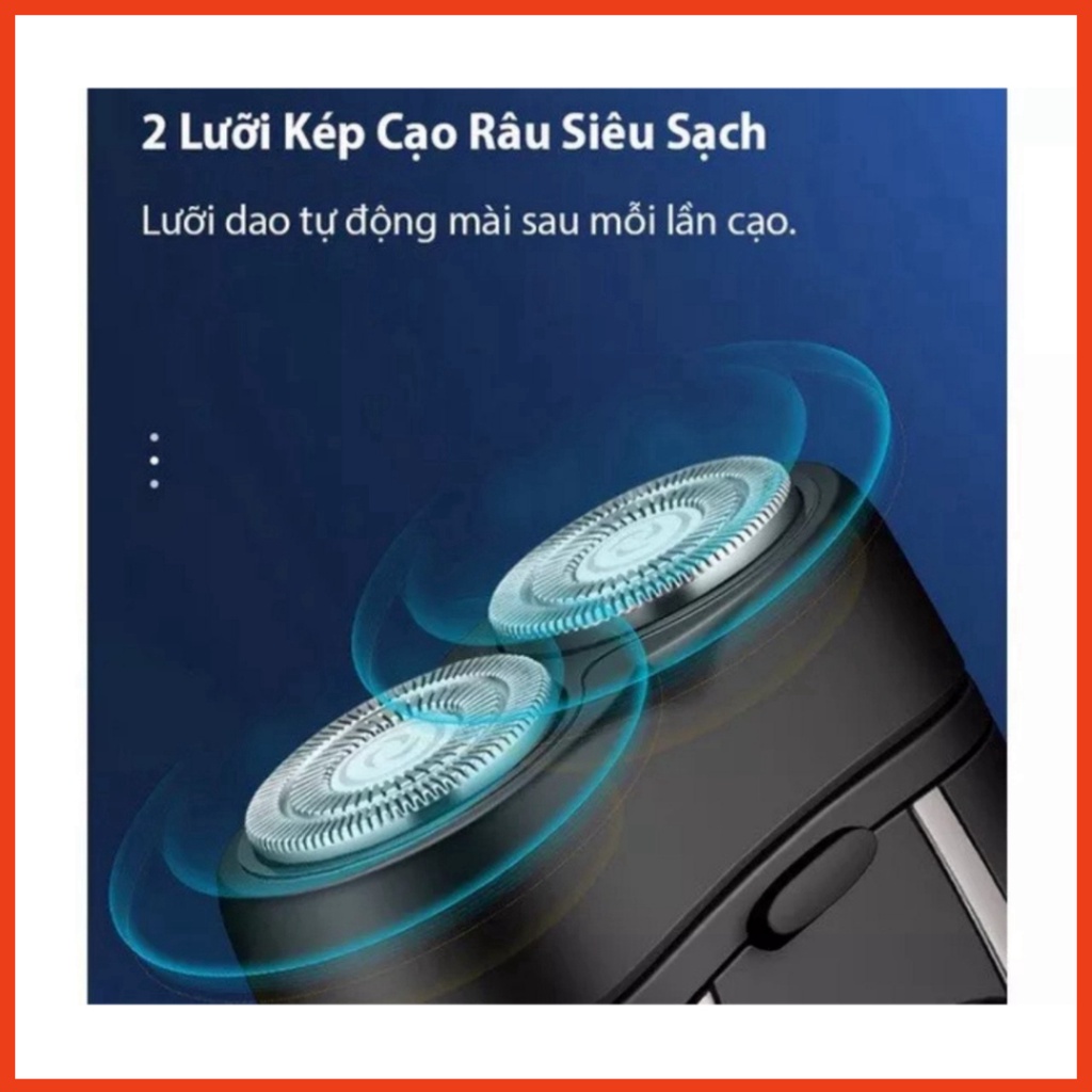 Máy Cạo Râu Mini 2 Lưỡi Kép Cạo Sạch Chân Râu FS189