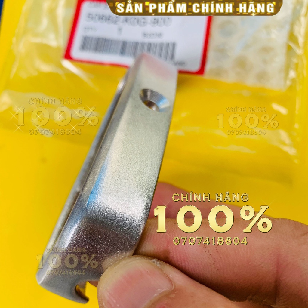 ỐP KIM LOẠI NGOÀI CAO SU ĐỂ CHÂN CUP125 (2018) HONDA THÁI LAN (1 Cái) | 50662-K0G-900 1
