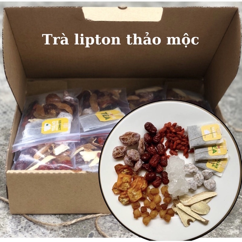 Hộp 30 gói trà lipton xí muội
