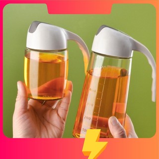 Bình đựng dầu ăn, gia vị tự động mở nắp khi rót