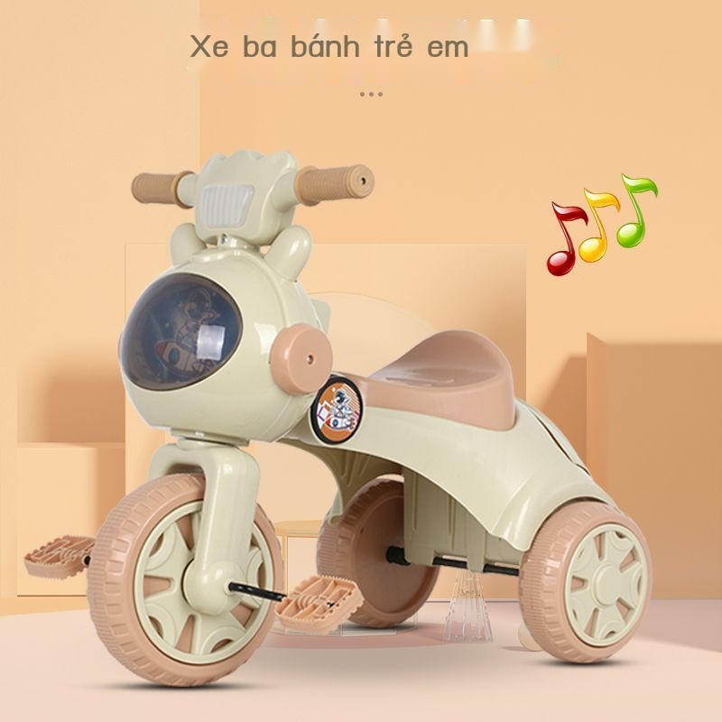 ■₪Xe đạp ba bánh trẻ em từ 1 đến 3 tuổi xe đạp trẻ em mẫu giáo nhẹ đồ chơi trẻ em có nhạc xe đẩy