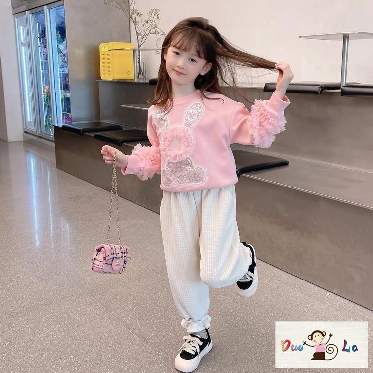 Áo Sweater Tay Dài Phong Cách Hàn Quốc Thời Trang Xuân Thu 2023 Dành Cho Bé Gái