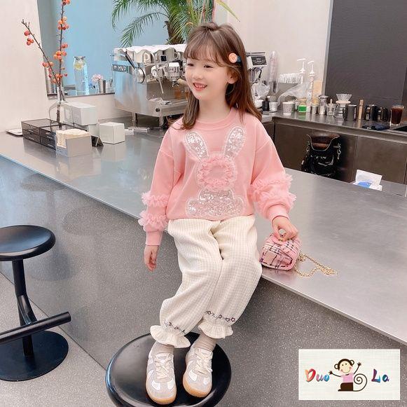 Áo Sweater Tay Dài Phong Cách Hàn Quốc Thời Trang Xuân Thu 2023 Dành Cho Bé Gái
