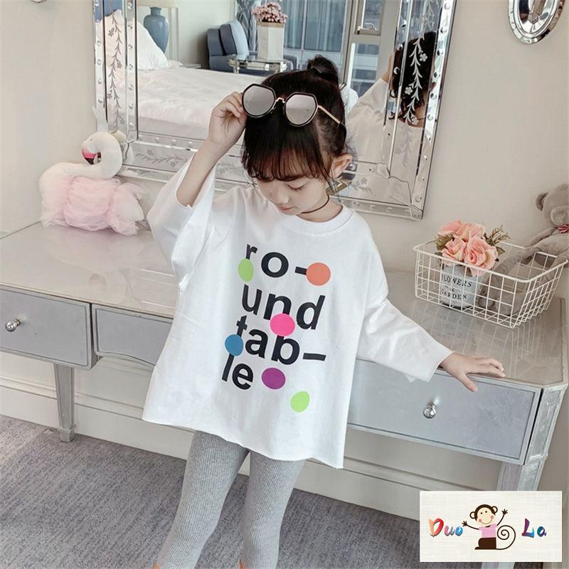 Áo Thun Tay Dài Phong Cách Hàn Quốc Thời Trang Xuân Thu 2023 Dành Cho Bé Gái