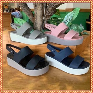 Dép Xăng Đan Crocs nhựa cao cấp đế cao 5cm