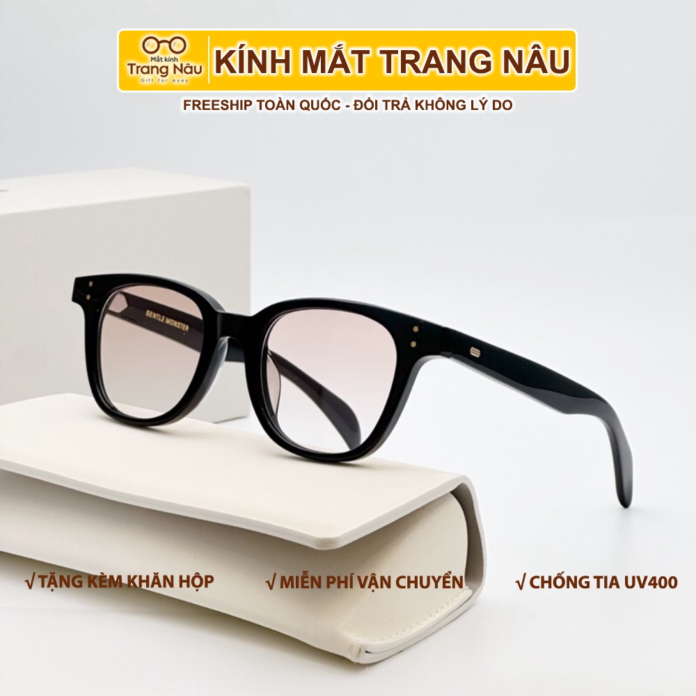 Gọng kính cận thời trang thiết kế mắt vuông viền bo tròn nhỏ gọn, phù hợp mọi dáng mặt GM Dadio