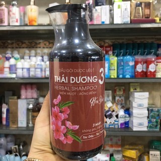Dầu gội dược liệu Thái Dương 3 hương Hoa Đào 500ml