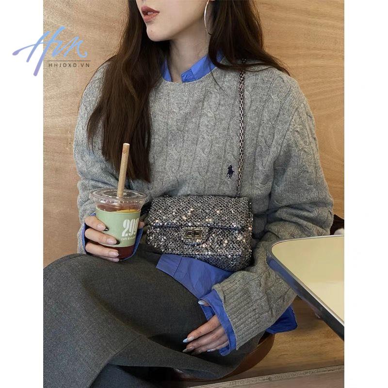 Áo Sweater Dệt Kim Tay Dài Màu Sắc Thời Trang Mùa Thu 2023 Cho Nữ