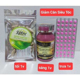 Giảm Cân Siêu Tốc - Combo 30 ngày dành cho cơ địa chai lờn khó giảm kg