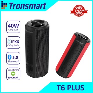 ✪ CHÍNH HÃNG ✪ Loa Bluetooth 5.0 Tronsmart Element T6 Plus công suất 40W, Âm thanh vòm 360, Bass sâu, Chống nước IPX6