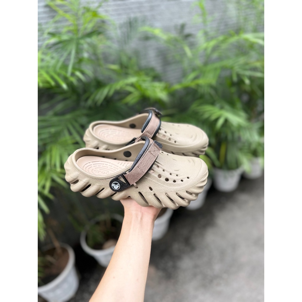 Mẫu dép crocss echo clog đủ màu quai dù, dép cho nam nữ tặng kèm 12 sicker size 36 37 38 39 40 41 42 43 44 45