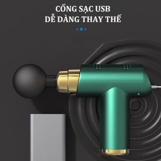 Máy massage cầm tay, súng massage cầm tay mini Máy massage đấm lưng cầm tay đa năng Trị Liệu Cổ Vai Gáy Fascial Gun Sh
