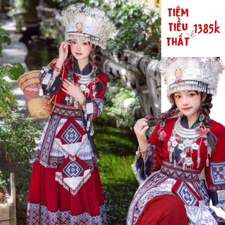 Trang phục miêu cương đỏ xịn