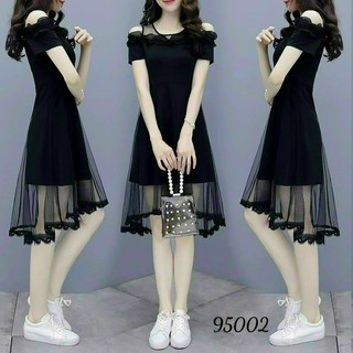 ĐẦM NỮ PHỐI LƯỚI  CHẠY VIỀN REN ĐẸP SANG THỜI TRANG SHOP VALENTINA