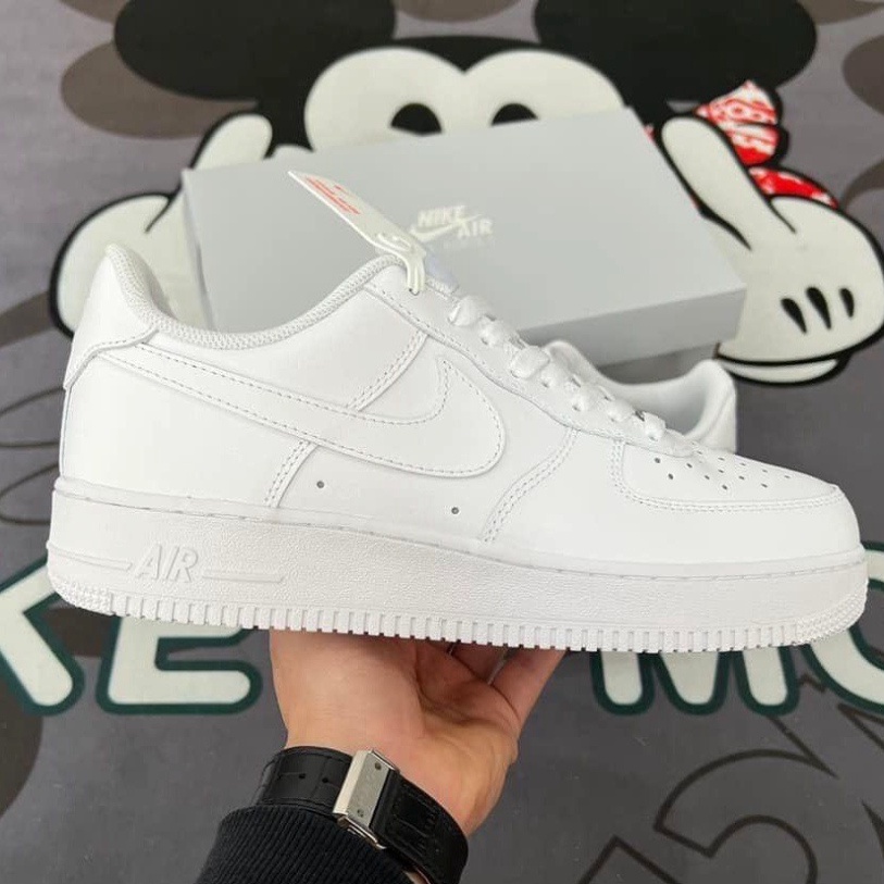 Giày _Nike Air Force 1 full trắng nam nữ, giày af1 trắng bản S.Cấp Trung full phụ kiện . | BigBuy360 - bigbuy360.vn