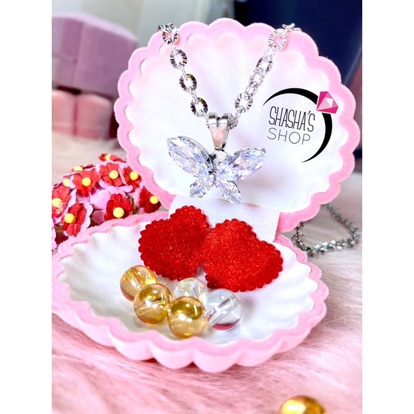 Dây chuyền và mặt inox cao cấp D189 đá sáng rực rỡ