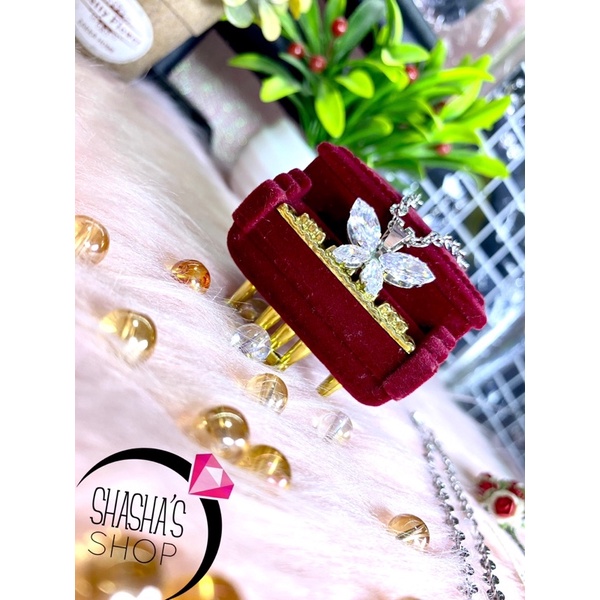 Dây chuyền và mặt inox cao cấp D189 đá sáng rực rỡ