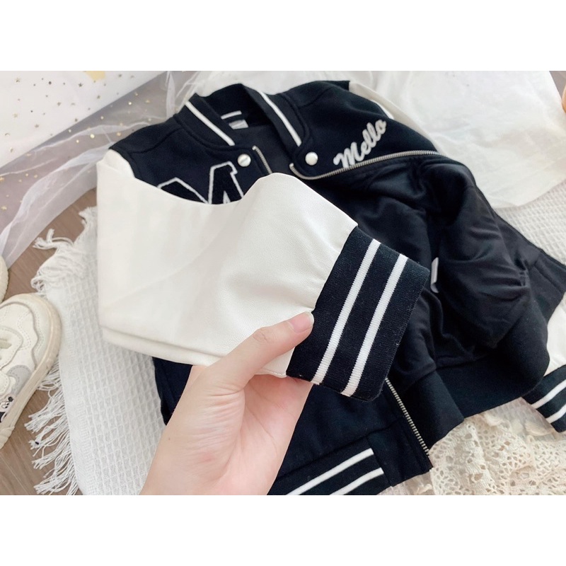 Áo bomber chữ M dư xịn