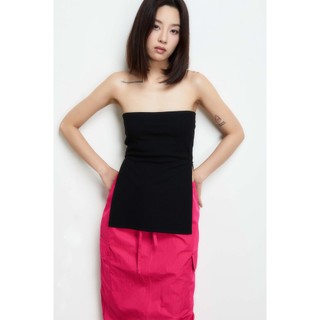 Dottie - áo ống thun xẻ tà t0651