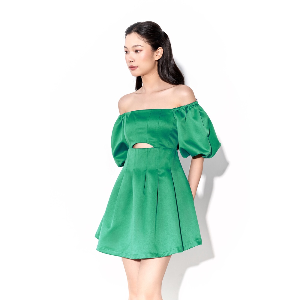 DOTTIE - Đầm ngắn cut out tay phồng D0449