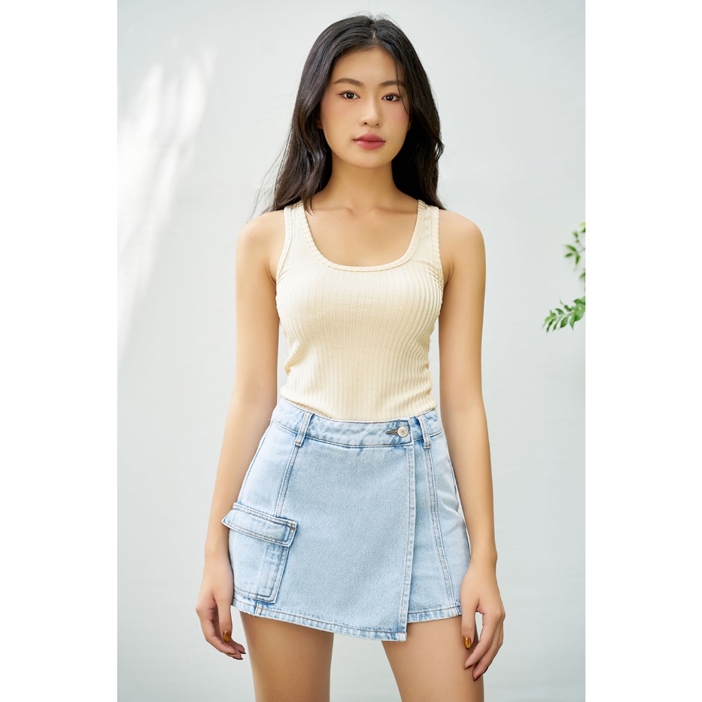 DOTTIE - Quần short trang trí giả váy - Q0311