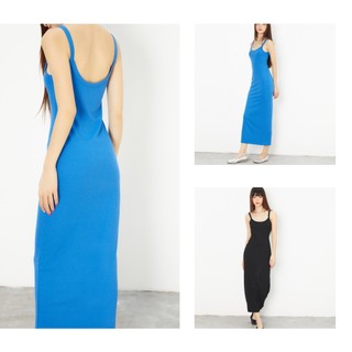Dottie - đầm thun midi hai dây - d0471