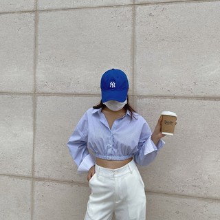 Dottie - áo sơ mi ngắn thun eo t0306