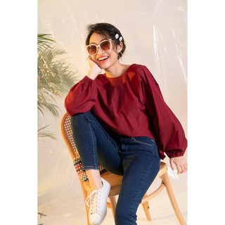 DOTTIE - Áo Hở Lưng Đỏ Nữ T2504