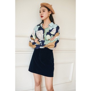 DOTTIE - Chân Váy Nhung Nữ SK484