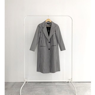 DOTTIE - Áo Măng Tô Đen Nữ T2299
