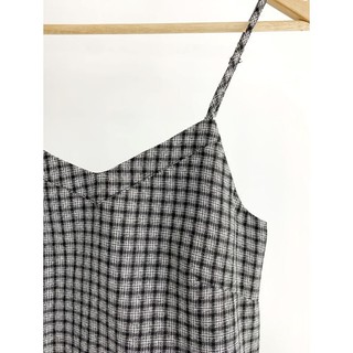 DOTTIE - Áo Dây Caro Nữ T2345